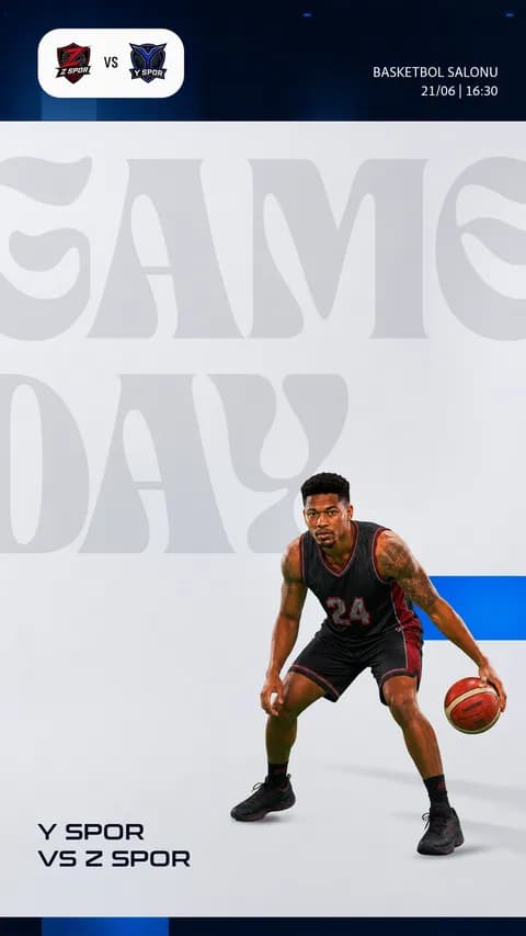 Basketbol Erkek 2 · 15-09 · Story şablon önizlemesi