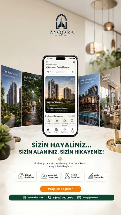 Emlak Ağustos · 15-01 · Story şablon önizlemesi