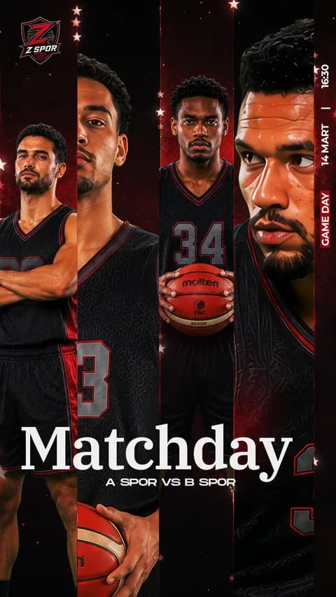Basketbol Erkek 1 · 25-08 · Story şablon önizlemesi