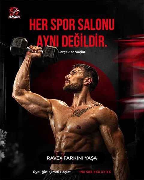 Fitness 1 · Fitness-01 şablon önizlemesi