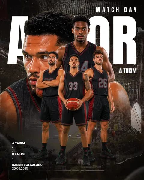 Basketbol Erkek 1 · 12-08 şablon önizlemesi