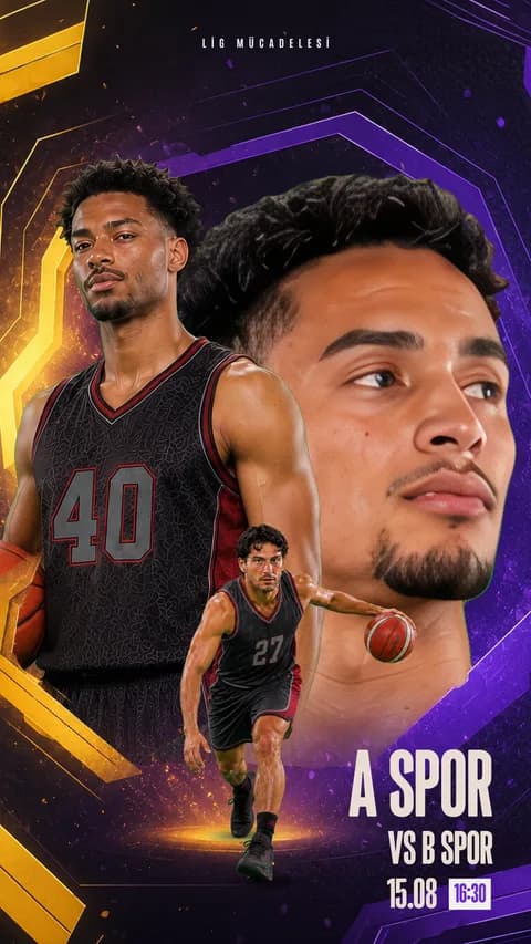 Basketbol Erkek 1 · 27-08 · Story şablon önizlemesi
