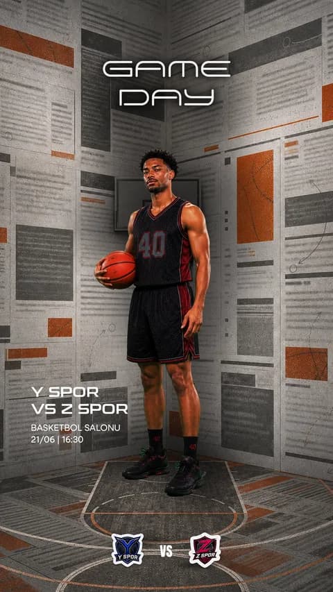 Basketbol Erkek 1 · 31-08 · Story şablon önizlemesi
