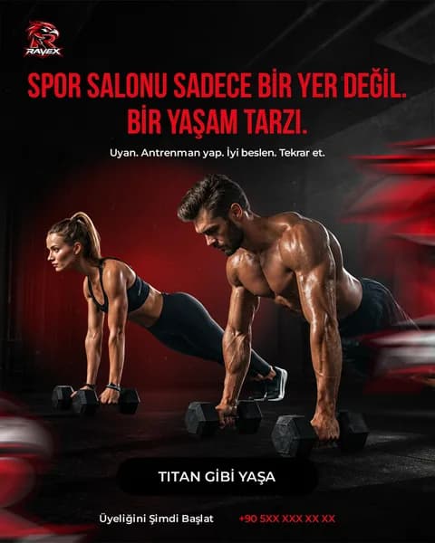 Fitness 1 · Fitness-05 şablon önizlemesi