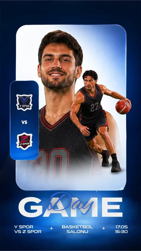 Basketbol Erkek 2 · 14-09 · Story şablon önizlemesi