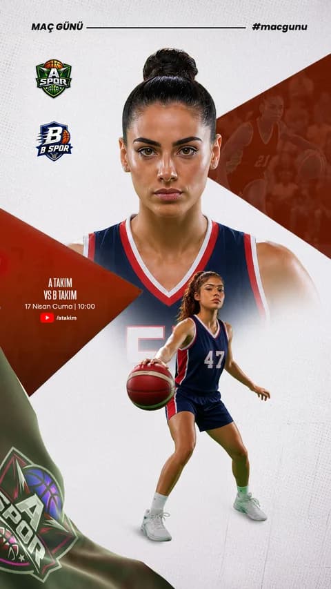 Basketbol Kız 1 · 18-08 şablon önizlemesi