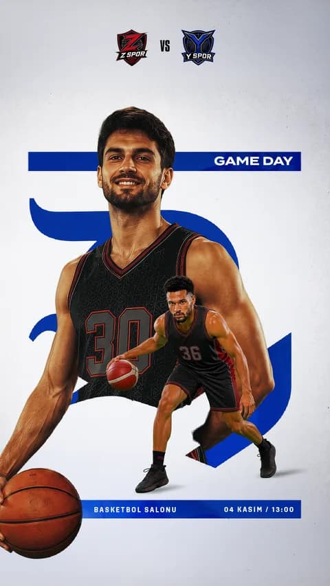 Basketbol Erkek 1 · 32-08 · Story şablon önizlemesi