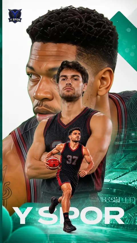 Basketbol Erkek 1 · 26-08 · Story şablon önizlemesi