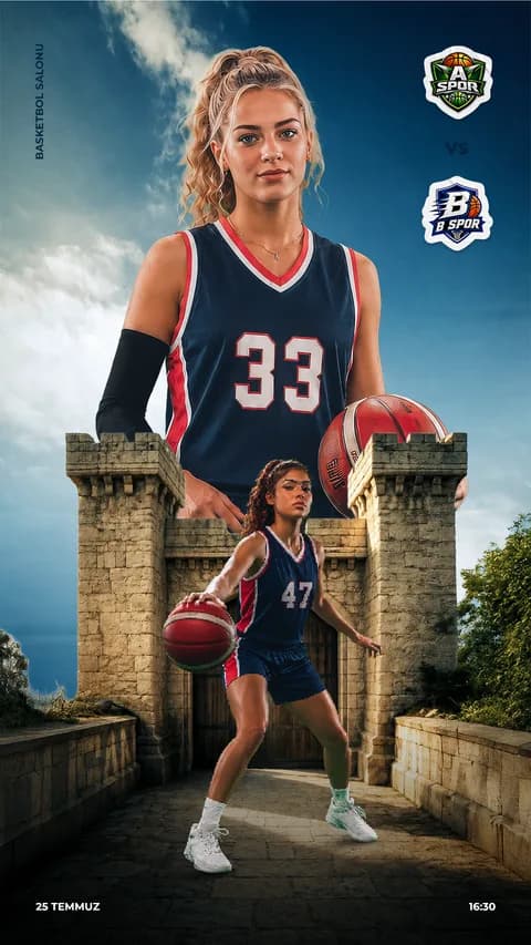 Basketbol Kız 2 · 20-01 · Story şablon önizlemesi